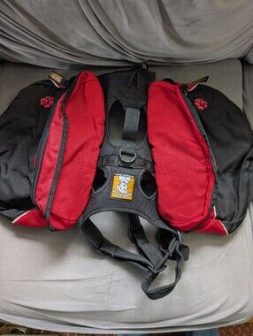 RuffWear Red and Black Dog Backpack Harness